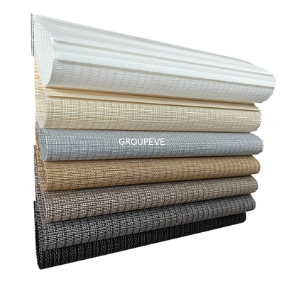 kaufen Kundenspezifische Grey Heat Resistant Roll Down-Fenster-Rolläden schattiert Zebra-Gewebe Online-Herstellung