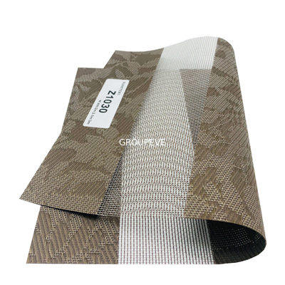 kaufen Hochwertige feuerfeste 35% Polyester 65% PVC Schein Sonnenblenden Stoff Duo-Stöne Online-Herstellung