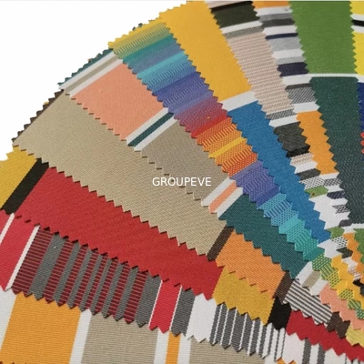 Lösung 300gsm 100% färbte beständige Acrylmarkisen-die wasserdichte Gewebe-Falte