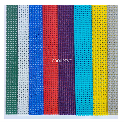 Weißes gelbes purpurrotes PVC 1000D beschichtete Polyester Mesh Fabric Mesh Cloth 9x12