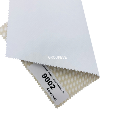 Motorisiertes 0% Offenheits-Stromausfall-Polyester-Fenster-Gewebe-PVC beschichtete