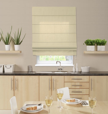 kaufen Designer-Textile Indoor-Polyester-Gewebe-drahtloser Stromausfall 100% Roman Blind Online-Herstellung