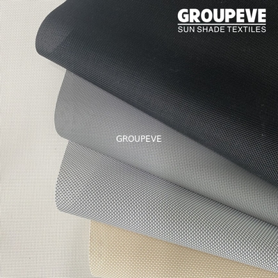kaufen Leinwandbindungs-Polyester-Lichtschutz-Gewebe PVC beschichtete für Solarschatten Online-Herstellung