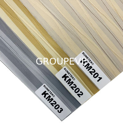 Polyester Jacquard Semi Blackout Zebra Stoff für Roller Blinds für die Wohnkultur