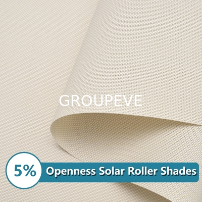 kaufen 5% Offenheit PVC beschichtet Polyester Sonnencreme Roller Blind Stoff für Fensterdekoration Online-Herstellung