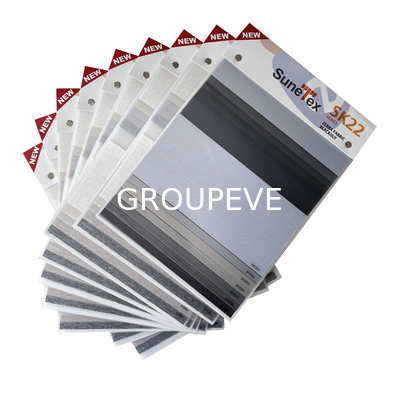 kaufen 8 Qualität 100% Polyester Seideweiche Blackout Blinds Farbtöne Zebra Blinds Stoff Online-Herstellung