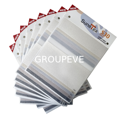 Jalousie-Vorhang-doppeltes Zebra macht Gewebe-Polyester 100% blind