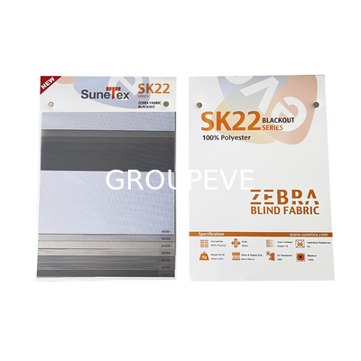 kaufen Gewebe Zebra Blackout Gewebe Fensterschatten Motor Halbblackout 100% Polyerster Tag und Nacht Zebra Gewebe Online-Herstellung