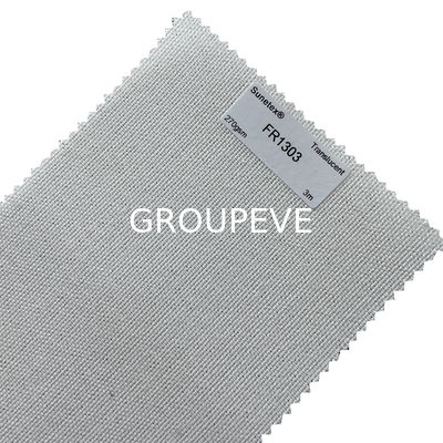 Textured Semi Blackout 100% Polyester feuerfeste Roller Blind Stoff 3m Breite