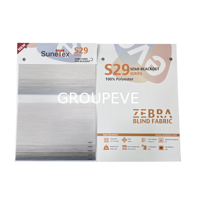 Polyestergewebe Verpackte Quadratkappe Hochwertige Handarbeit Zebra Blinds Gewebe