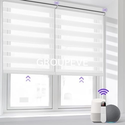 kaufen Großhandel 3m Breite Thermische komplette elektrische Blackout Zebra Schattierungen Jalousien und Schattierungen für Fenster Online-Herstellung