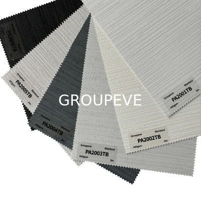 100% Polyester Weiß Beschichtung Plain Muster Polyester Rollblenden Stoffe für Fenster