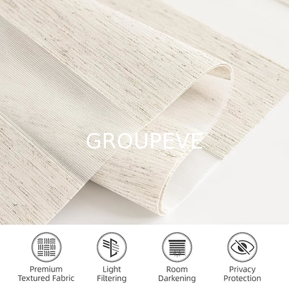 kaufen 100% Polyester Zebra Fensterblenden Stoff Verdunkelung Doppelschicht Zebra Stoff Online-Herstellung