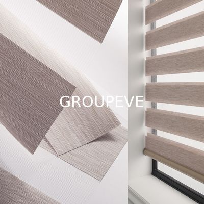 kaufen 140 GSM Zebra-Rollo-Stoff mit sanfter Lichtfilterung und modernem Stil Online-Herstellung
