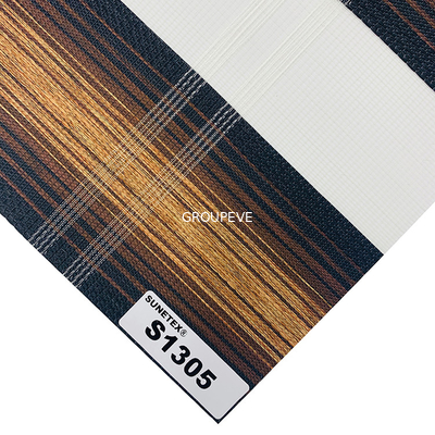 Ein guter Preis. macht Doppelzebra der rollen-185gsm Gewebe-Breite 2.6m halb schattierende 3m blind Online