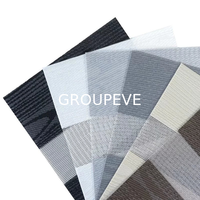 Ein guter Preis. 100% Polyester Doppelblenden Stoff Durchsichtig Zebra Blinds Stoff für Fenster Mode Online