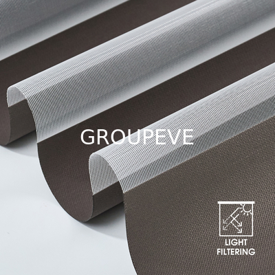 Ein guter Preis. 100% Polyester mit Verblendung Horizontale Fenster Zebra Blind Stoff Online
