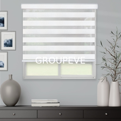 Ein guter Preis. Fabrik maßgeschneiderte Tag und Nacht Elektrofenster Zebra Stoff Shangri-La Blinds Stoff für Schattierungen für das Wohnzimmer Online