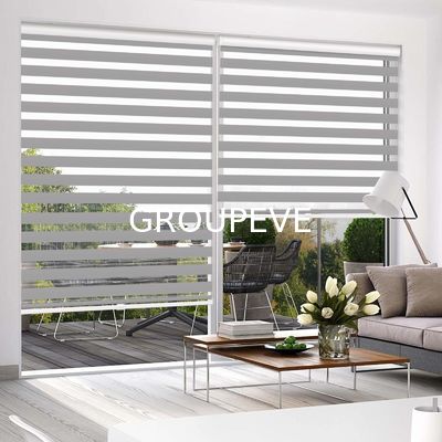 Ein guter Preis. Luxuriöser koreanischer Zebra-Jalousien-Stoff mit 50 mm Sheer & Rapport, Farbechtheit Grad 7-8 und 0 % gefährliche Substanzen Online