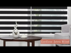 Kabellose Zebra Roller Schatten Doppelschicht Fensterblinde Stoff für Tag und Nacht