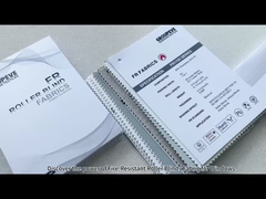 340gm feuerfeste Blackout Roller Blinds Stoff Weiße Beschichtung