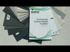 71% PVC 29% Glasfaser Wasserdicht Sonnencreme Roller Schattenstoff F1900 Horizontal